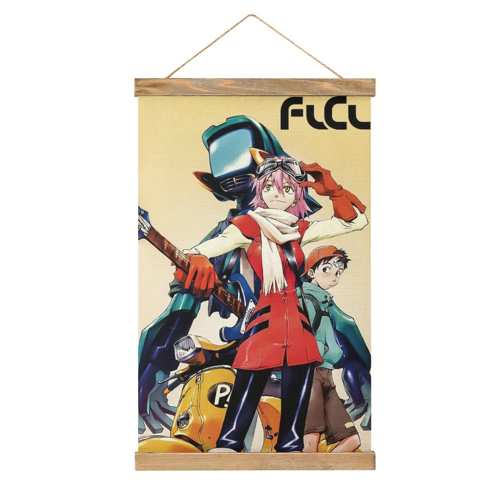 Amazon.co.jp: アニメ FLCL スクロールポスター 壁掛け ファブリック